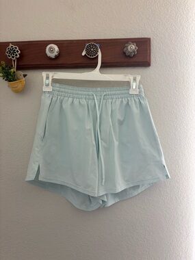 lululemon athletica Pale Blue Drawstring Athletic Shorts